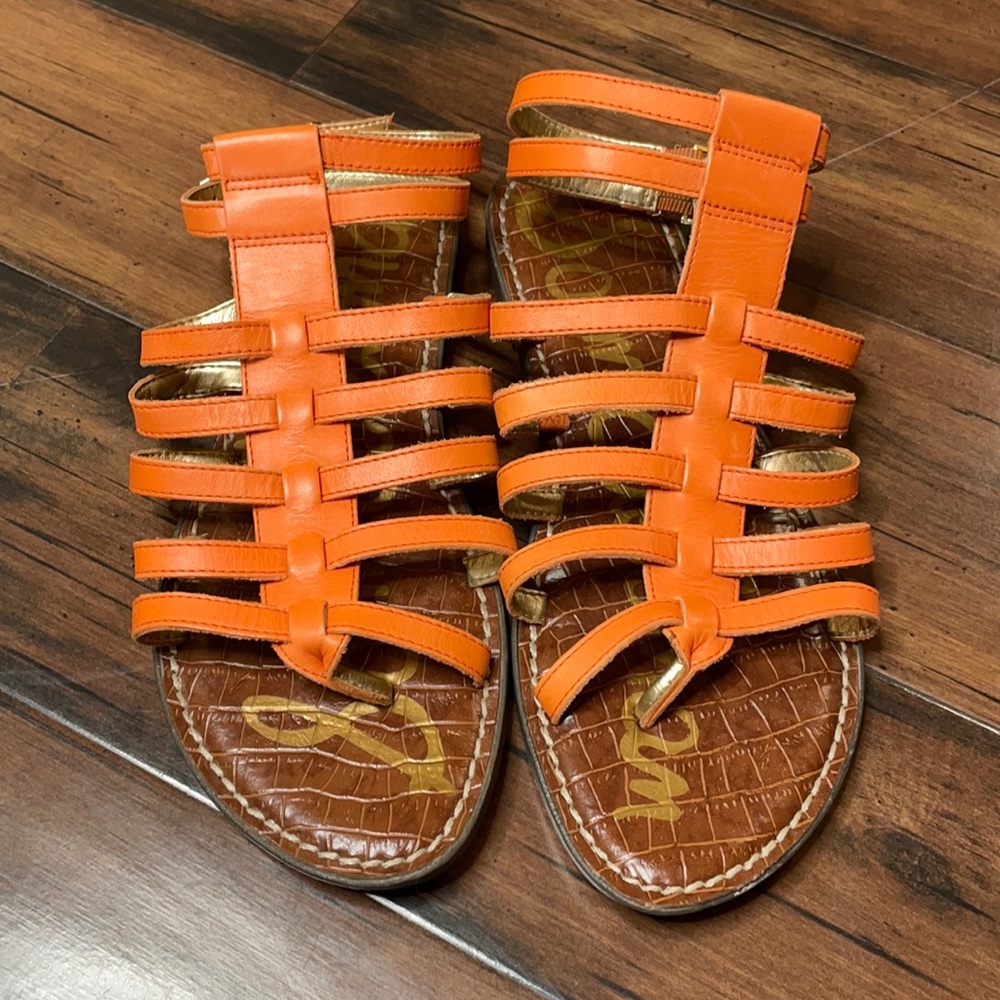 Sam Edelman Gilda sandals size 8.5 orange